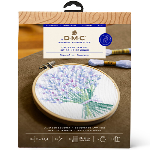 DMC Lavender Bouquet Cross Stitch Kit