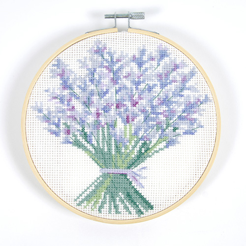 DMC Lavender Bouquet Cross Stitch Kit - Image 3