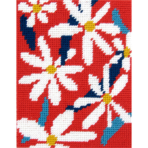 DMC Abstract Flowers Needlepoint Kit - Image 3