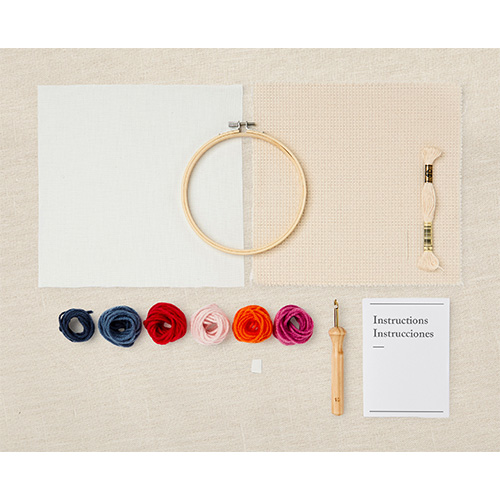 DMC Gentle Flowers Punch Needle Kit - Image 2