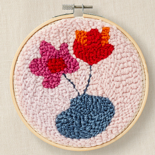 DMC Gentle Flowers Punch Needle Kit - Image 3