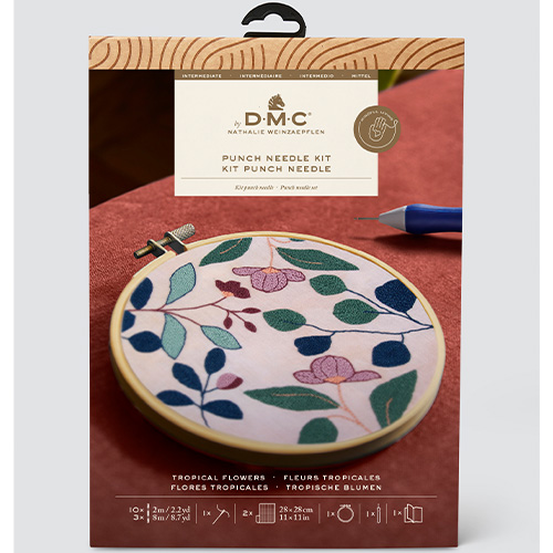 DMC Tropical Flowers Punch Needle Kit