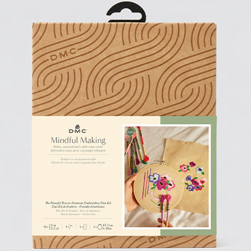 DMC Peaceful Breeze Anemone Duo Embroidery Kit