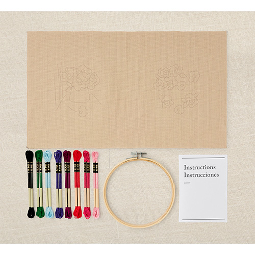 DMC Peaceful Breeze Anemone Duo Embroidery Kit - Image 2