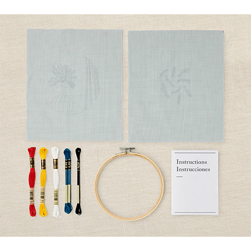 DMC Mellow Mimosa Duo Embroidery Kit - Image 2