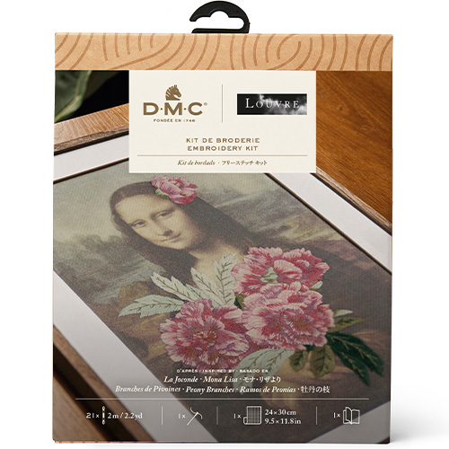 DMC Mona Lisa Peonies Embroidery Kit