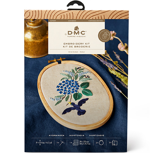 DMC Hydrangea Embroidery Kit