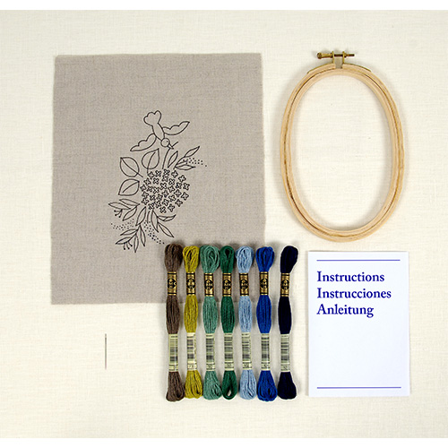 DMC Hydrangea Embroidery Kit - Image 2