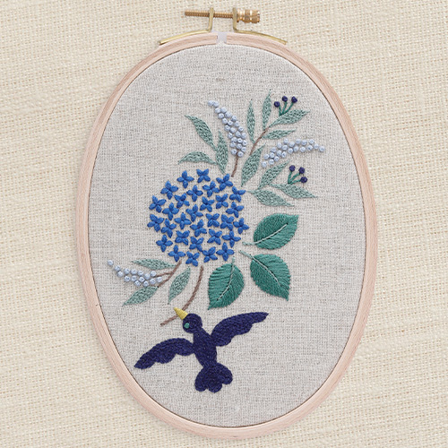 DMC Hydrangea Embroidery Kit - Image 3