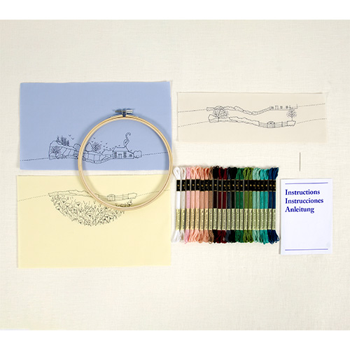 DMC Spring Landscape Embroidery Kit - Image 2