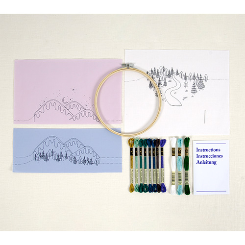 DMC Winter Landscape Embroidery Kit - Image 2