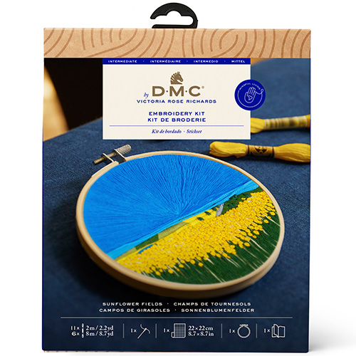DMC Sunflower Fields Embroidery Kit