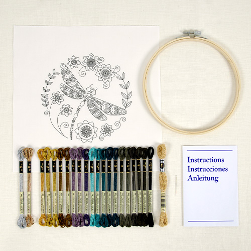 DMC Dragonfly Embroidery Kit - Image 2