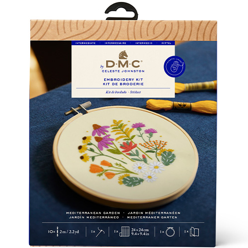 DMC Mediterranean Garden Embroidery Kit