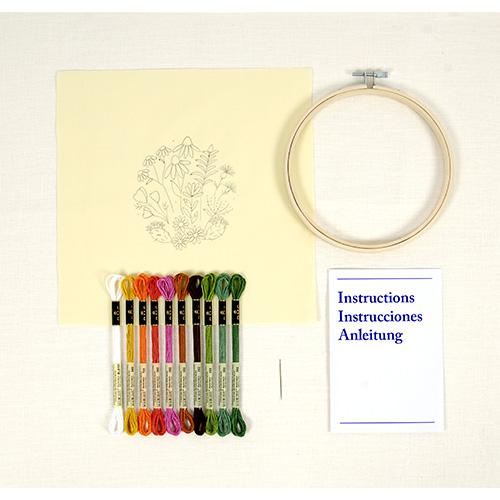 DMC Mediterranean Garden Embroidery Kit - Image 2
