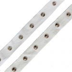 Snap Fastening Tape (Cotton) - White (3)