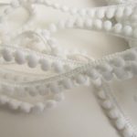 Bobble Fringe - 18mm, White (3)