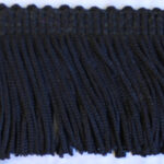 Fringe Cut Plain Top - 50mm, Black (4)