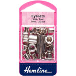 Metal Eyelets - Large - Black (4)