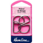 Metal D Rings - 20mm