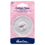 Cotton Tape - White - 20mm