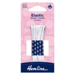 Braided Elastic - 3mm, White (3)