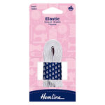 Braided Elastic - 6mm, White (3)