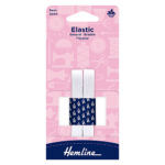 Braided Elastic - 9mm, White (3)