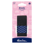 Knitted Elastic Packaged - 32mm, Black (4)