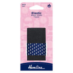 Knitted Elastic Packaged - 40mm, Black (4)