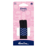 Braided Elastic - 9mm, Black (4)
