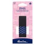 Woven Elastic - 25mm, Black (4)