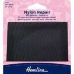 Adhesive Nylon Repair Patch - Black (4)