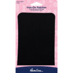 Iron-on Patches Solids - Black (4)