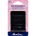 Bra Back Extenders - 38mm, Black (4)