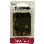 Bra Back Extenders - 75mm, Black (4)