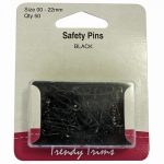 Safety Pins - Black - 00 (22mm)