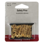 Safety Pins - Brass Guarded - 0 (27mm)