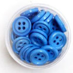 Dress It Up Button - Medium Blue