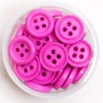 Dress It Up Button - Bright Pink
