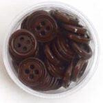 Dress It Up Button - Brown