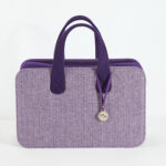 Doctor Bag Purple Tweed & Felt - Large