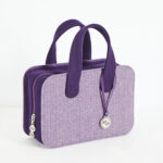 Doctor Bag Purple Tweed & Felt - Small