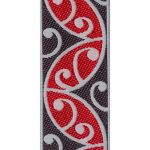 Maori Braid - Style 7475 - 32mm, Red/Black