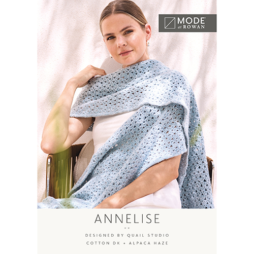 Annelise Wrap - Cotton DK Alpaca Haze (Crochet)