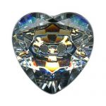 Crystal Heart Design - 11mm, Pink