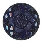 Stone Road Button  - Plastic - 28L, Black