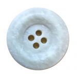 Faux Leather Perm  - Plastic - 24L (15mm), White
