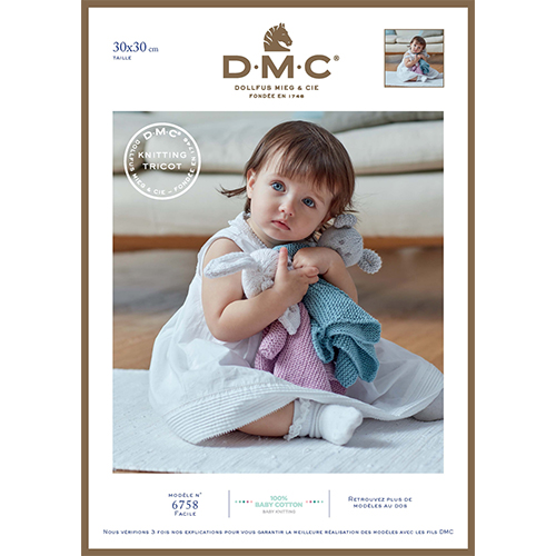 DMC Baby Cotton Comforter Blanket Toy Pattern #6758