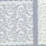 NL337 Stretch Lace - 150mm, White